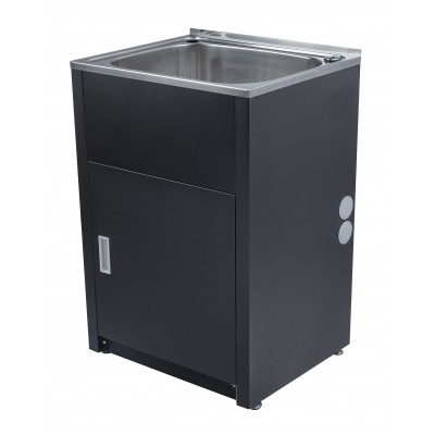 35 Liter Compact Laundry Tub & Cabinet – Matt black