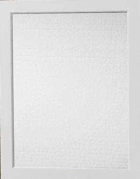 White Poly Frame Mirror