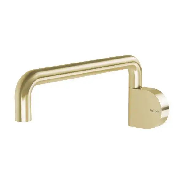 Designer Swivel Bath Outlet 230mm Round - Brushed Gold