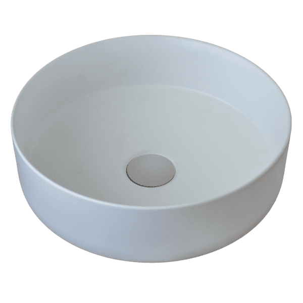 Poco Matt White Round Countertop Basin