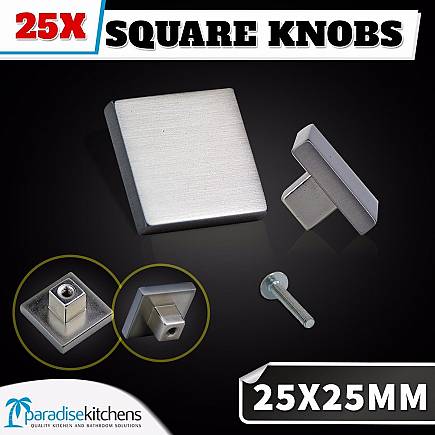 25X Square Knob 25x25mm