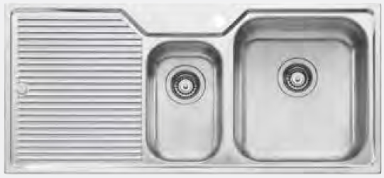 Oliveri Nu-Petite Right Hand Bowl Sink