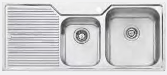 Oliveri Nu-Petite Right Hand Bowl Sink