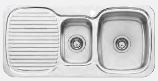 Oliveri LakeLand Right Hand Bowl Sink