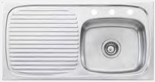 Oliveri Ultraform Right Hand Bowl Sink