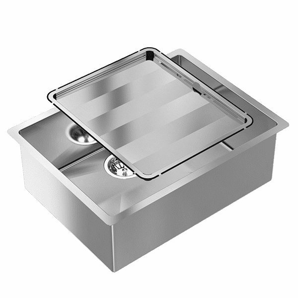 Piazza Square Bowl -Stainless Steel