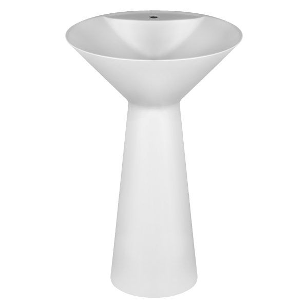 Cono Freestanding Basin with Taphole Wall Drainage