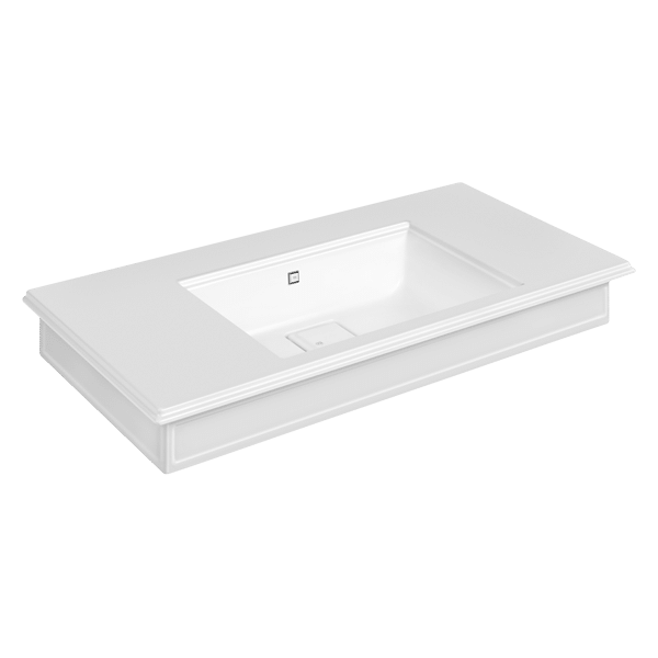 Eleganza Wall or Bench Mounted Basin -Matt White