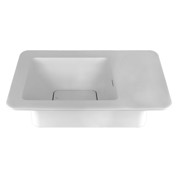 ISPA Deck Mounted Basin W/Side Ledge - Cristalplant