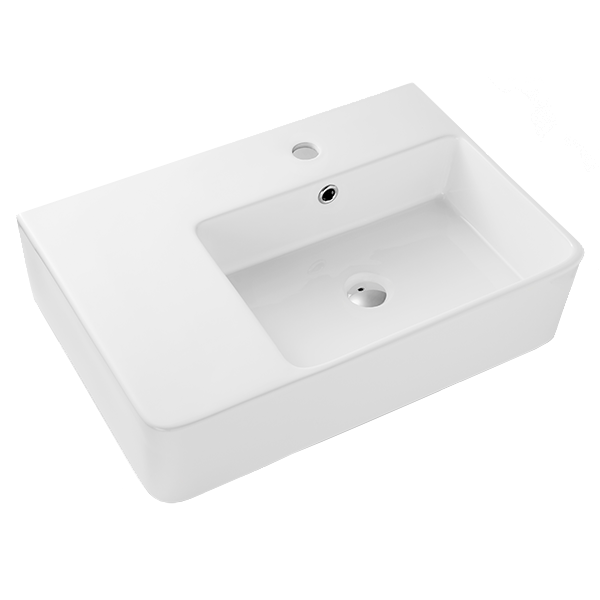 Park Avenue Wall Hung Basin with Ledge - Right Hand Ledge