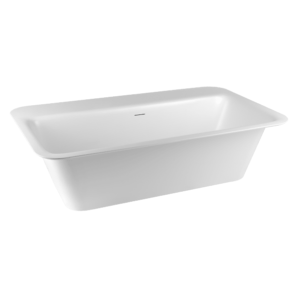 Rettangolo Bath Freestanding or Built-In Cristalplant with Side Rim