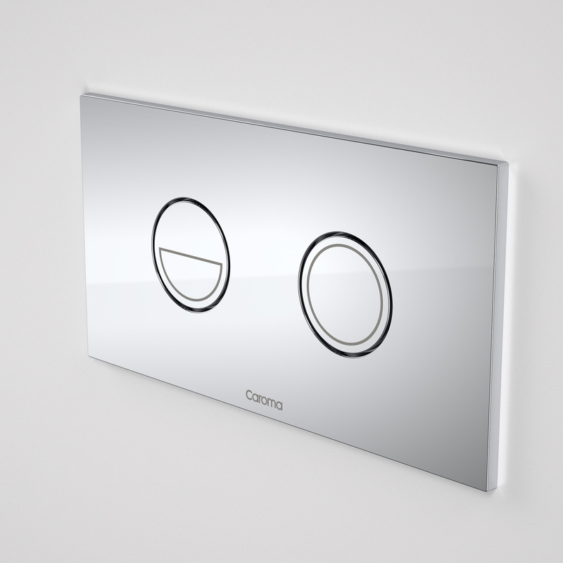 INVISI2 ROUND DUAL FLUSH BUTTON PANNEL CHROME