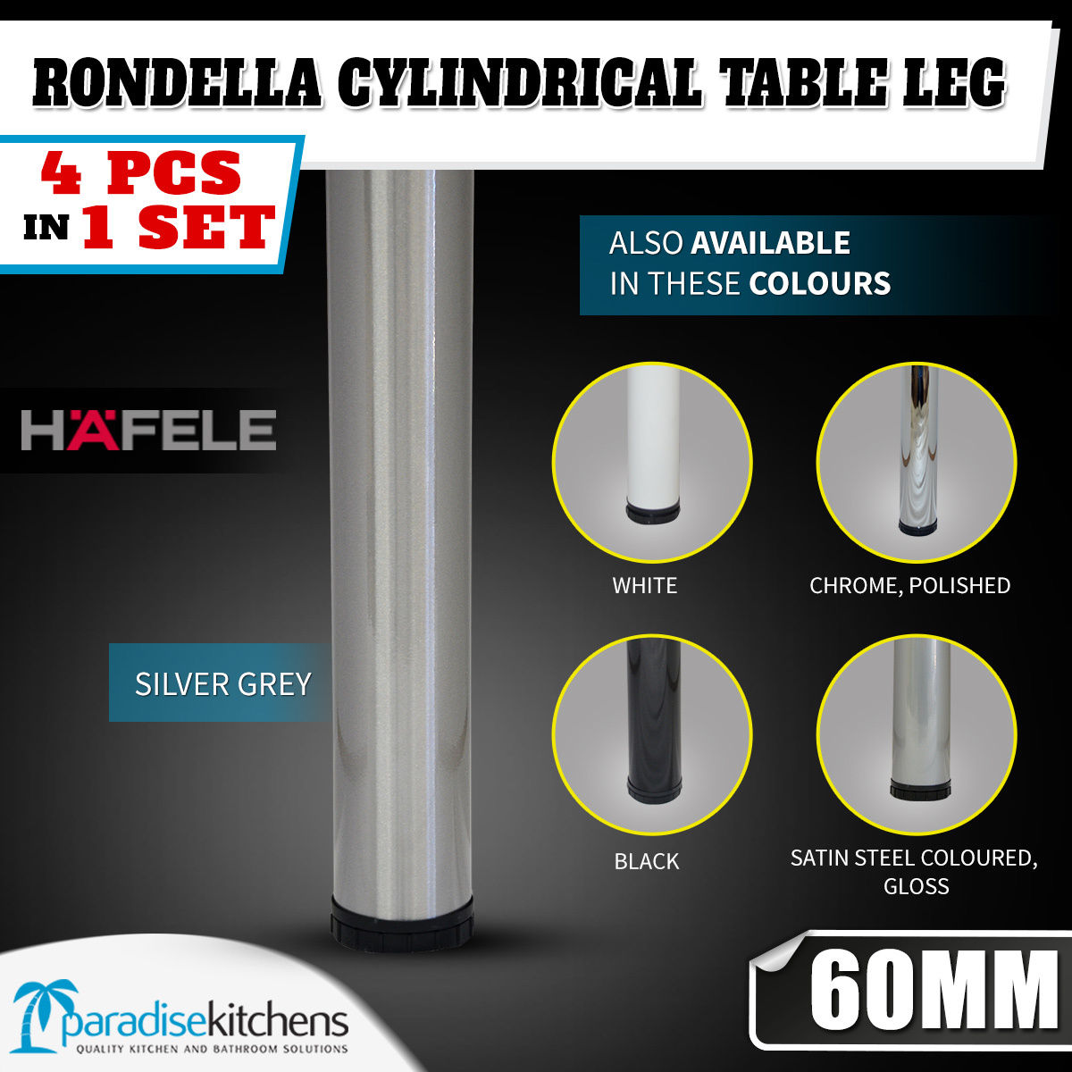 Rondella Cylindrical Table Leg