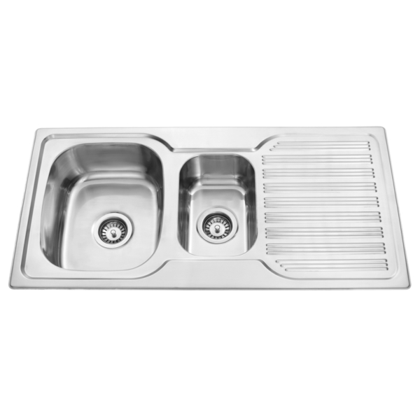 Square 1 1/4 Bowl Kitchen Sink (BK98.1LS)