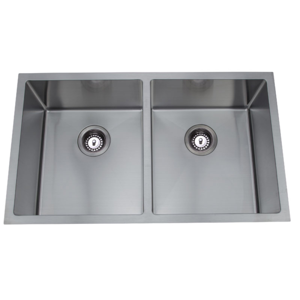 Under/Over Mount Double Bowl Sink - STAINLESS STEEL