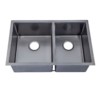 Under/Over Mount Double Bowl Kitchen Sink