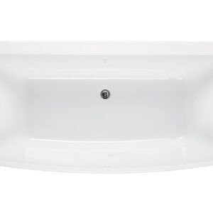 Dido back to wall Centre Rectangle Bath - White