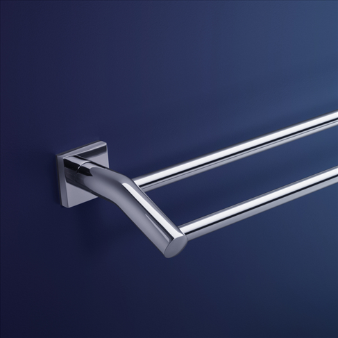 Dorf Enix Wall Double Towel Rail -600mm Bathroom Accessories