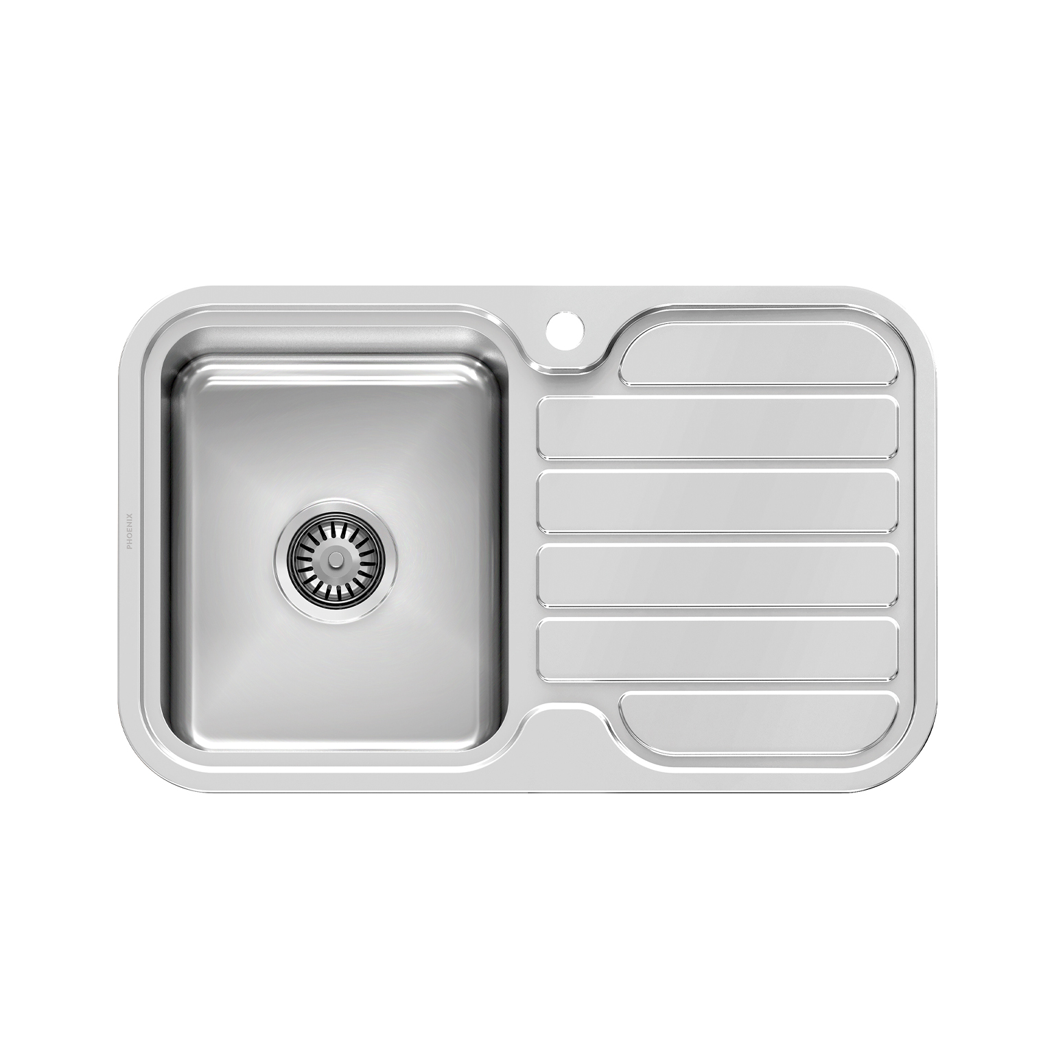 1000 Series Single Left Hand Bowl Sink  - Stainless Steel