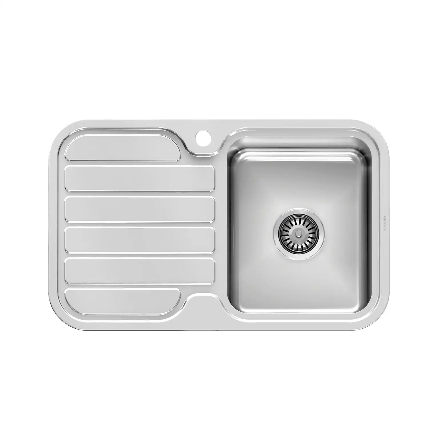 1000 Series Single Right Hand Bowl Sink - Stainless Steel