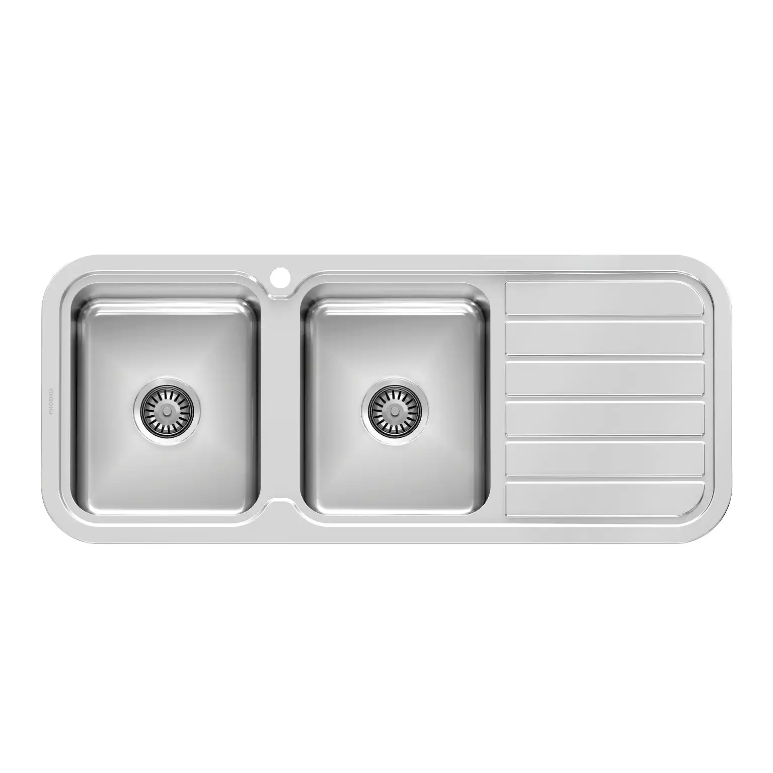 1000 Series Double Left Hand Bowl Sink - Stainless Steel