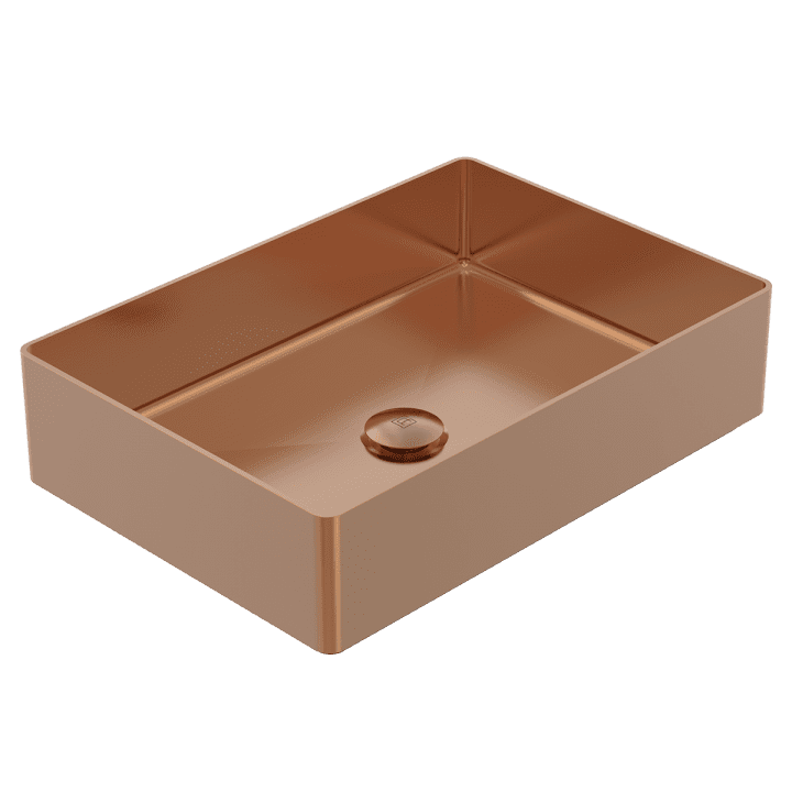 Artisan Copper Rectangle 304 Stainless Steel Basin