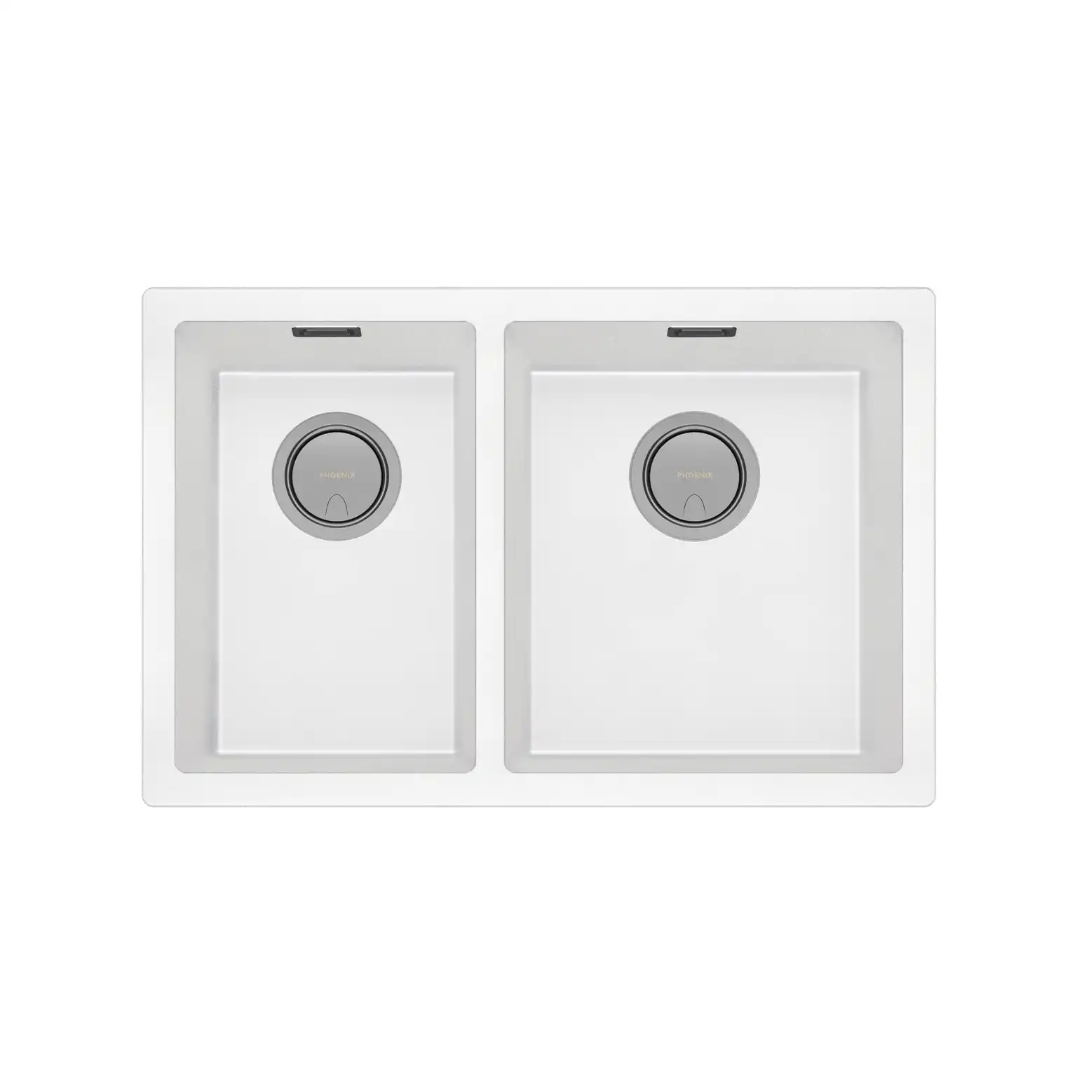 5000 Series 1 and 3/4 Right Hand Bowl Sink - Matte White