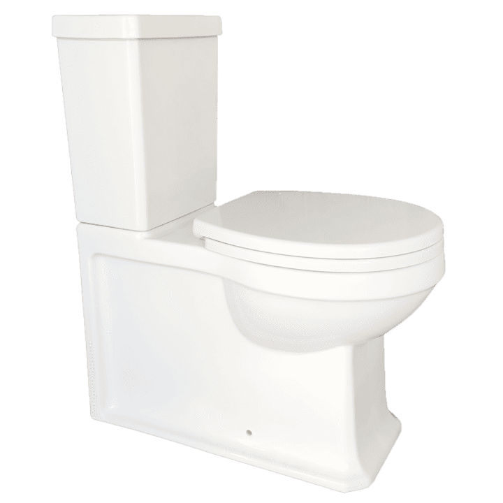 Burlington Traditional Wall Faced Rimless Toilet Suite