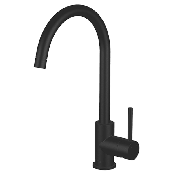 Lucia Goose Sidelever Mixer - Black Finish