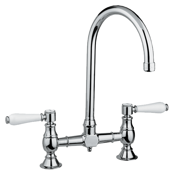 Provincial Exposed Breach Kitchen Tap - Chrome Finish