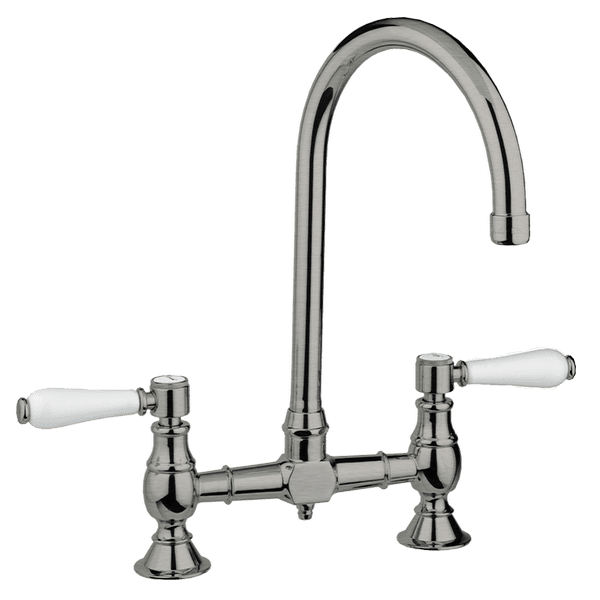 Provincial Exposed Breach Kitchen Tap - Brushed Nickel Finish