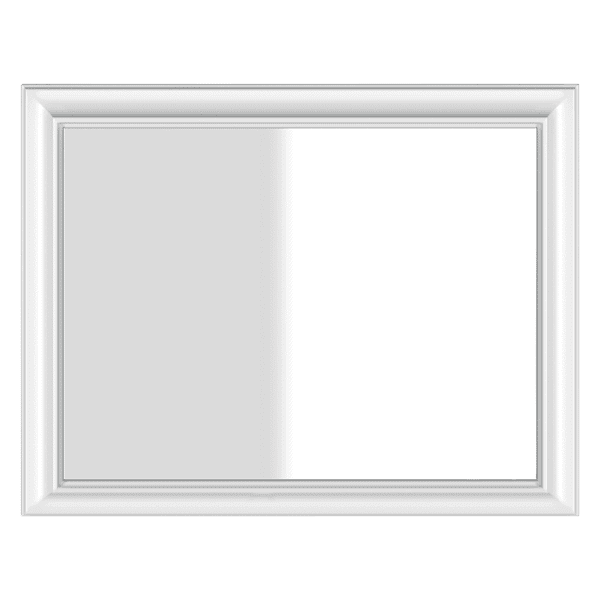 Eleganza Wall Mounted Mirror With White frame Eleganza Wall Mounted Mirror With White frame