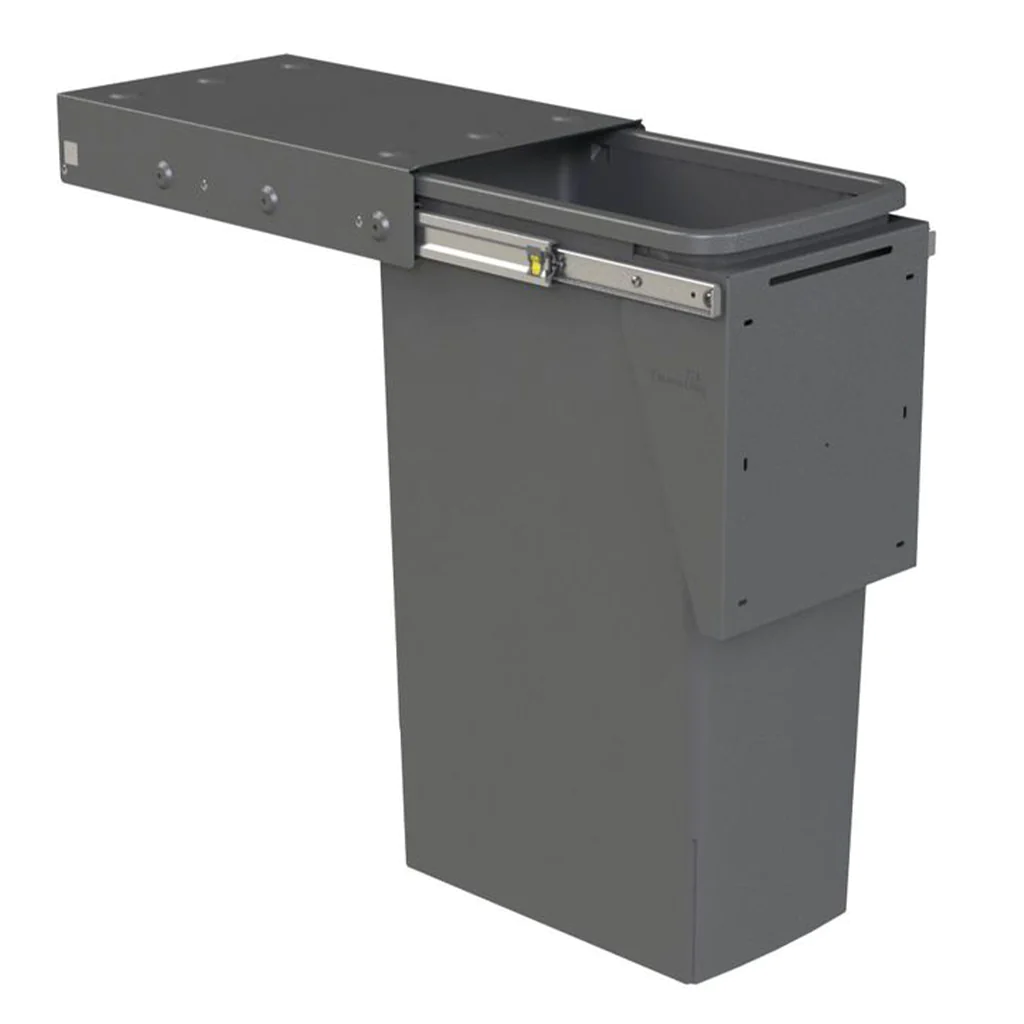 Hideaway Waste Bin Compact Soft-Close 1x40 Ltr (Door Pull)