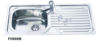 Drop in Single Bowl Kitchen Sink with Drainer