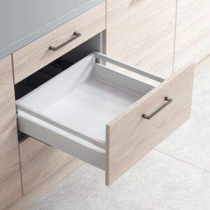 Hafele Matrix 35S 135mm drawer height with railing