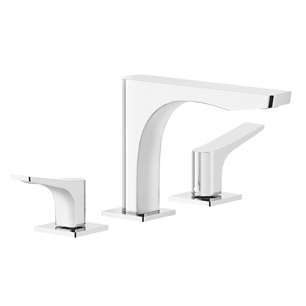 Rilievo Three Hole Basin Mixer With Spout