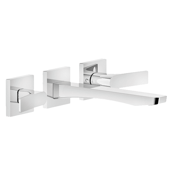 Rilievo Three-Hole Basin Mixer With Spout Without Waste