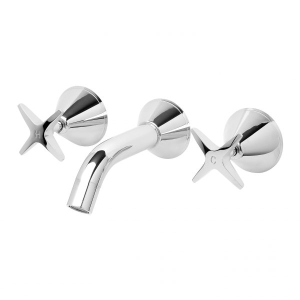 Ivy Bath Set - Chrome