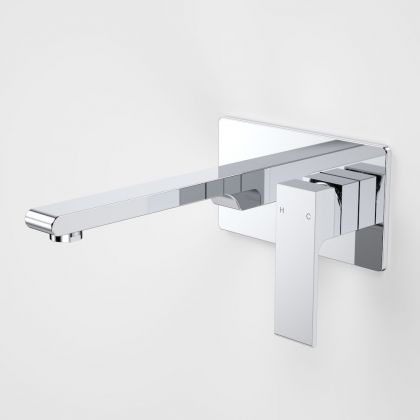 Aura Wall Basin/Bath Mixer Rectangle Back Plate