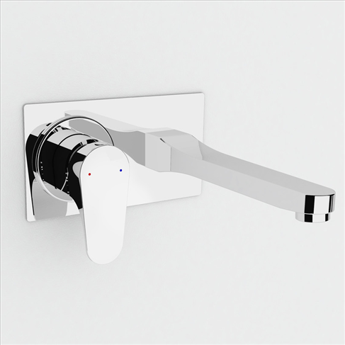 Dorf Viridian Wall Basin Mixer