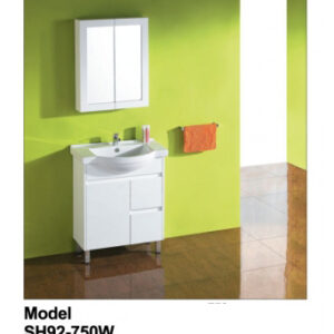 Solid Door Vanity SH92-750W