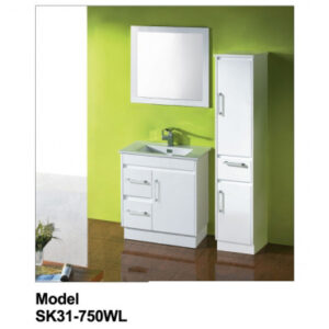 Solid Left Hand Door Vanity SK31-750WL