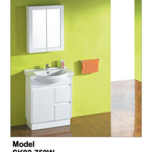 Solid Door Vanity SK92-750W