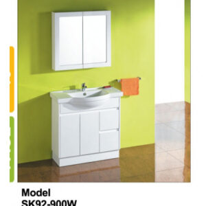 Solid Door Vanity SK92-900W