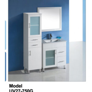 Glass Door Vanity UV27-750G