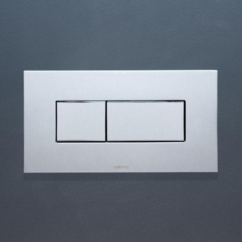 Invisi™ Series II metal rectangular dual flush plate & buttons