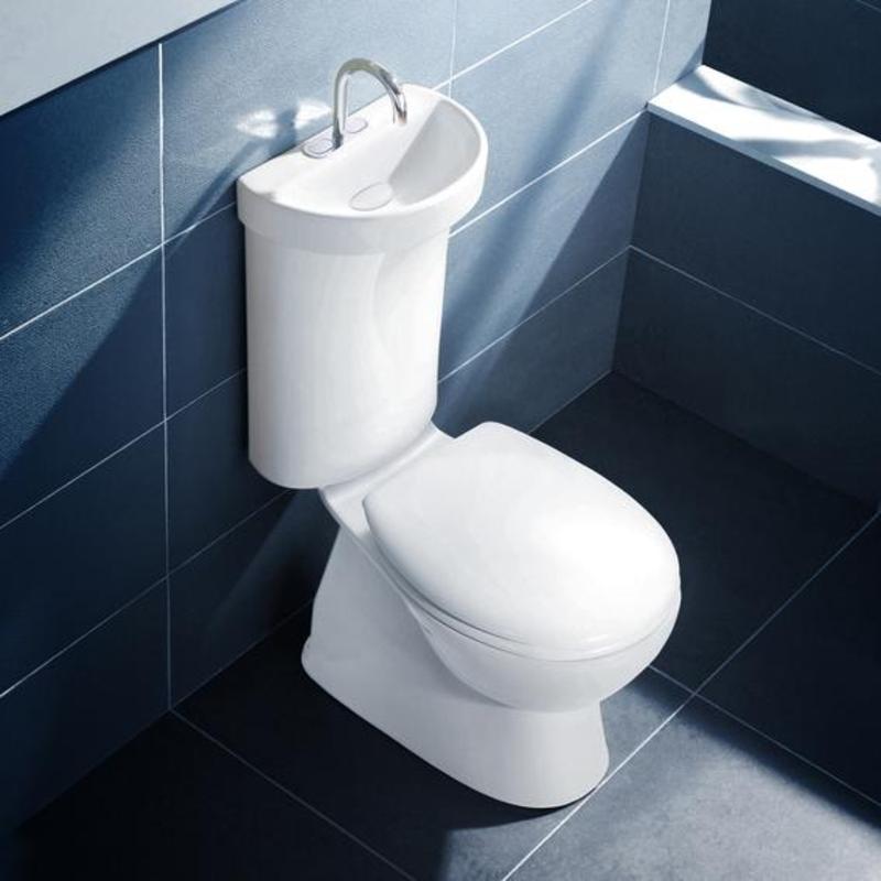 Profile 5 Deluxe Integrated Hand Basin Close Coupled Bottom Inlet S Trap SC Suite