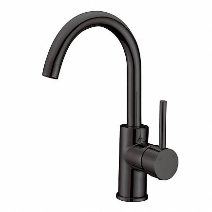 Goose Neck Sink Mixer - Matt Black