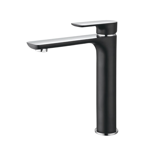 BadundKuche Matt Black Tower Basin Mixer Tap