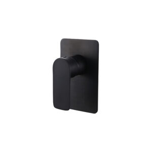 Shower Mixer Sleek Matt Black, Tapered Edge Handle